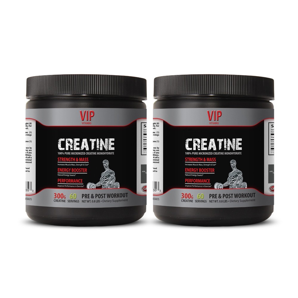 muscle lean - MICRONIZED CREATINE 300G - energy boost natural 2 CAN