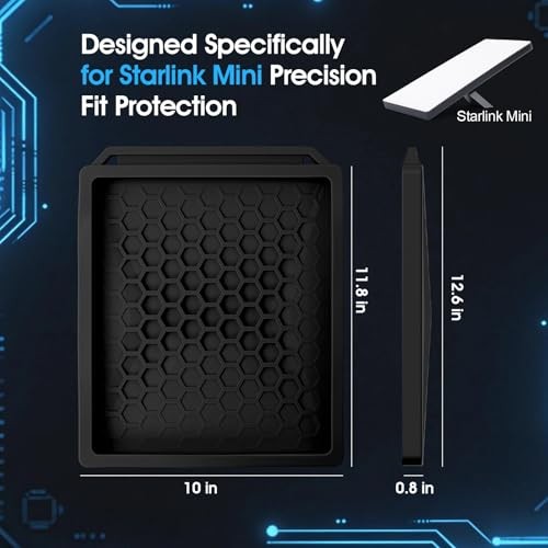 Shockproof & Scratch-Resistant Starlink Mini Case - Liquid Silicone Black