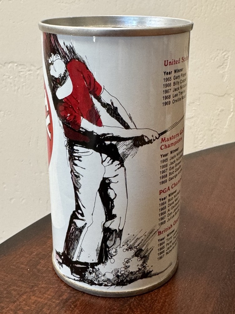 Iron City Golfers  US Open Masters PGA British   - Empty Beer Can - pull tab can