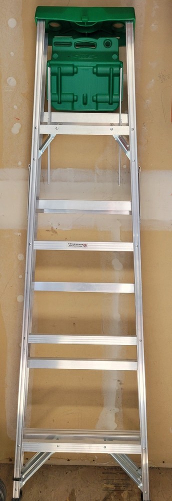 Werner 6 ft. Aluminum Step Ladder - 225 lb. Load Capacity, Type II Max Load
