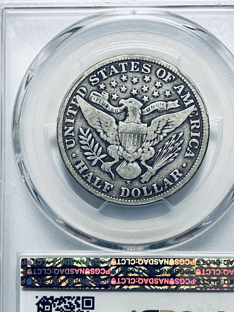 1909-S Barber Half Dollar PCGS F12