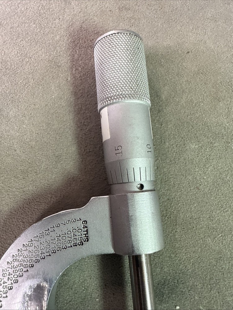 FOWLER Micrometer - 0-1" Range, .0001"