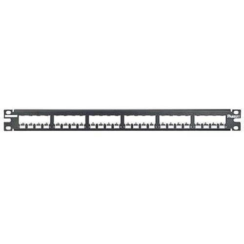 PANDUIT CP24BLY Mini Com 24-port modular all metal shielded patch panel in
