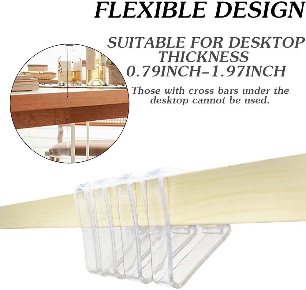 32 Upgraded Tablecloth Clips,Thicker Wider Clear Tablecloth Clips,Plastic Table