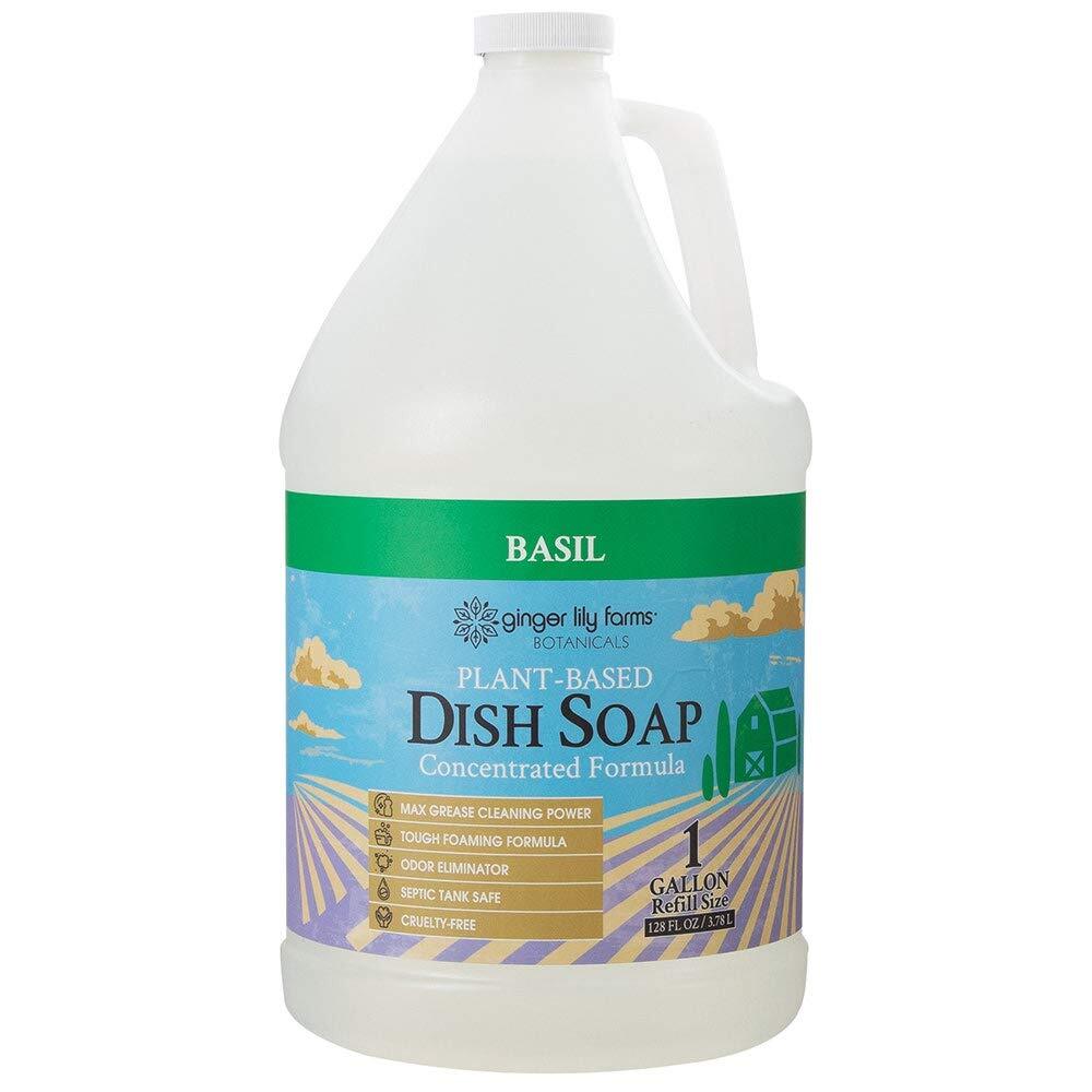 128 Fl Oz Plant Based Dish Soap Maximum Grease Cleaning Power Eco Friendly