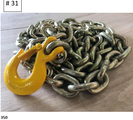 SET#31 AUTO BODY FRAME MACHINE PULLING CHAIN 11 FEET LONG HEAVY DUTY