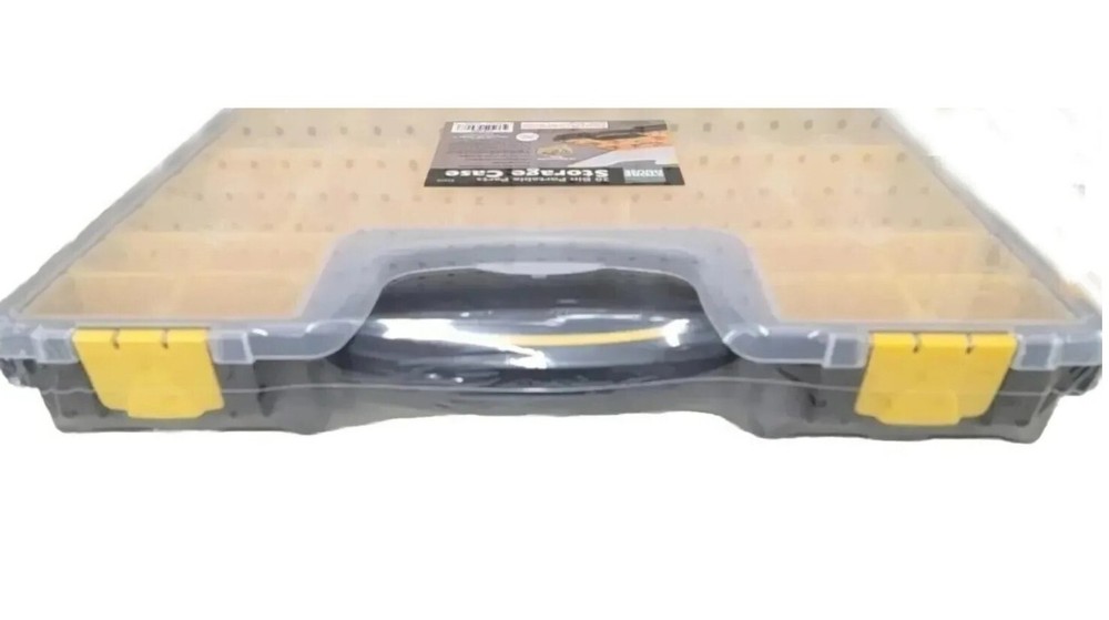 STOREHOUSE 20-Bin Medium Portable Parts Storage Case