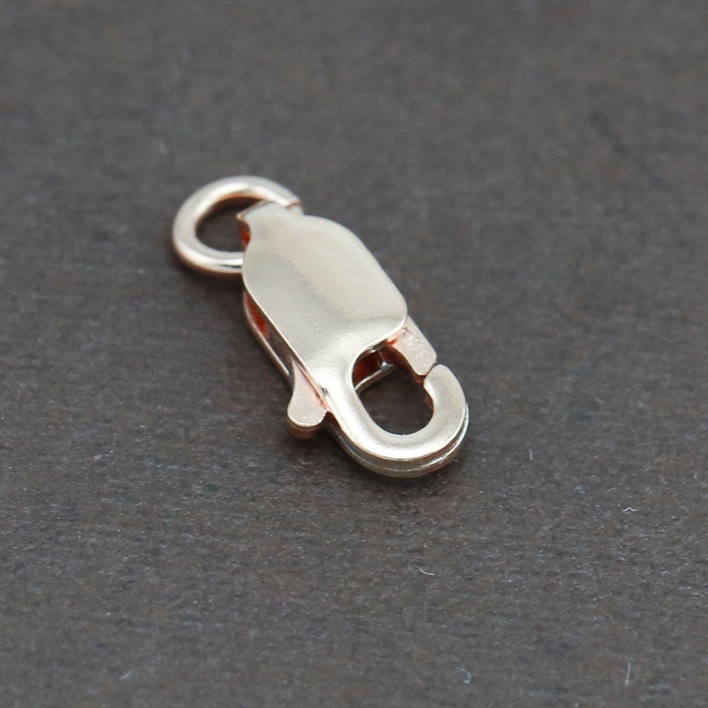 Genuine 9CT Solid Rose Gold Parrot Clasp 8mm Italy Made