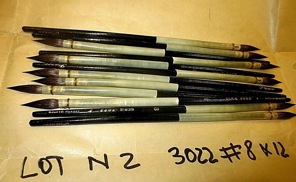 FRENCH MASTER QUILLS BRUSHES CHOOSE SERIES# SIZE & QTY