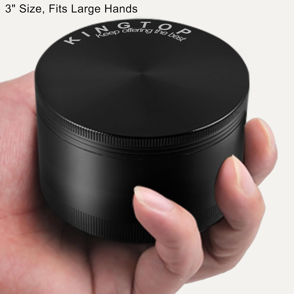 Grinder, Large 3" Spice Grinder (Midnight Black)