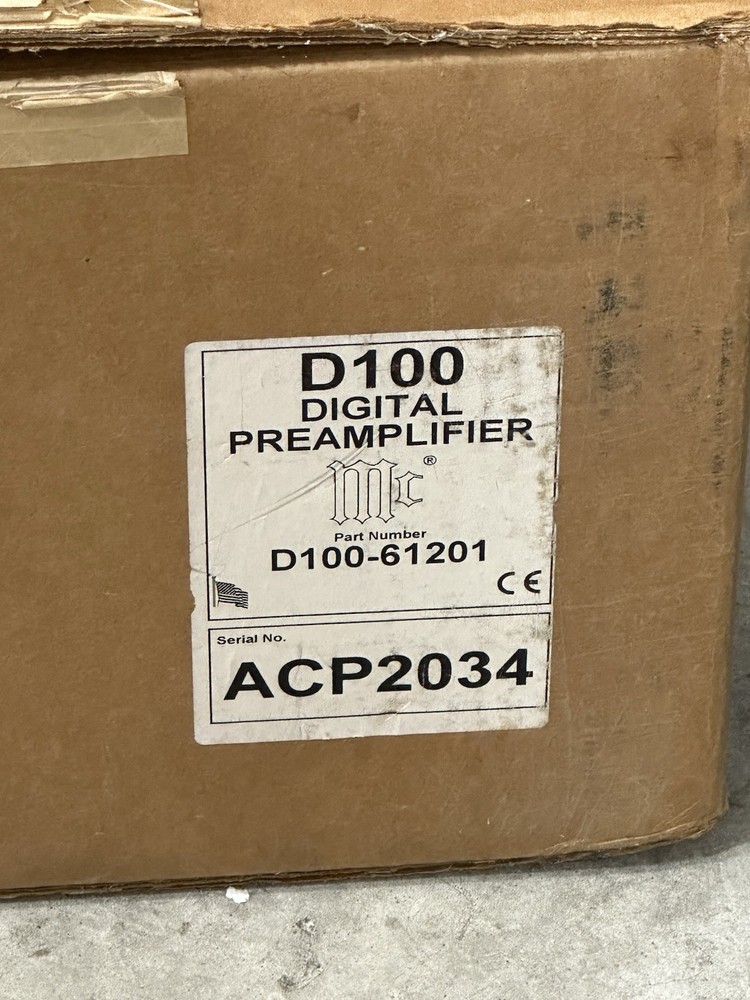 Sturdy EMPTY Shipping Box for McIntosh D100 Pre Amplifier