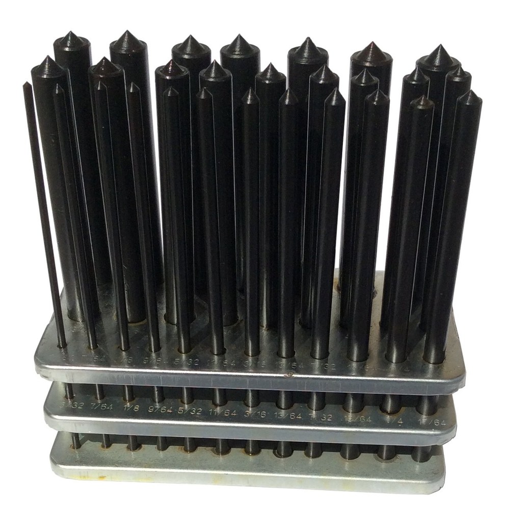 DEW3-17 Transfer Punch Set, 3/32" - 17/32"