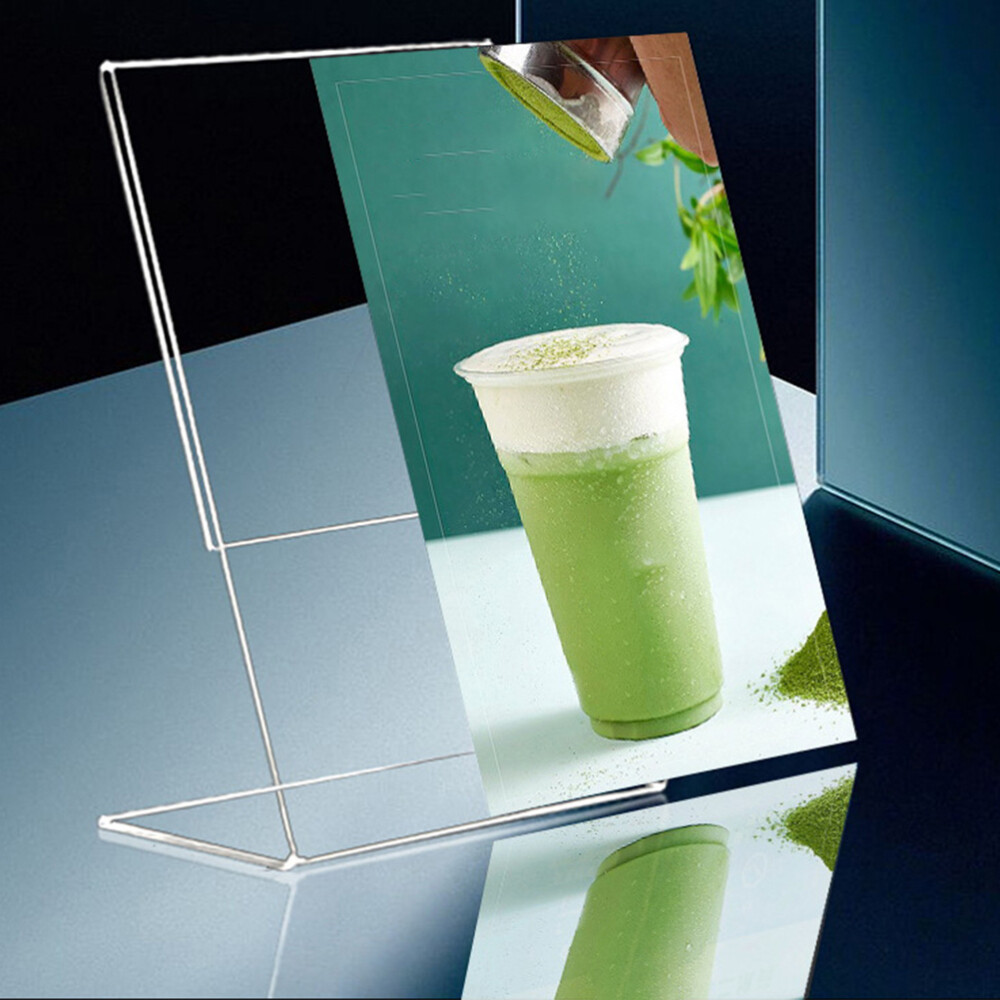 3Pcs Acrylic Sign Holders Versatile Display Stand Transparent Storage Racks