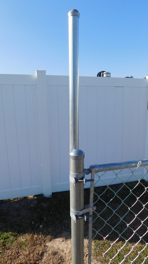 Extend-a-Post 1-5/8" OD Pipe Extension 2' Long-Clamp Onto 2" Post-Vertical- 2 Pk