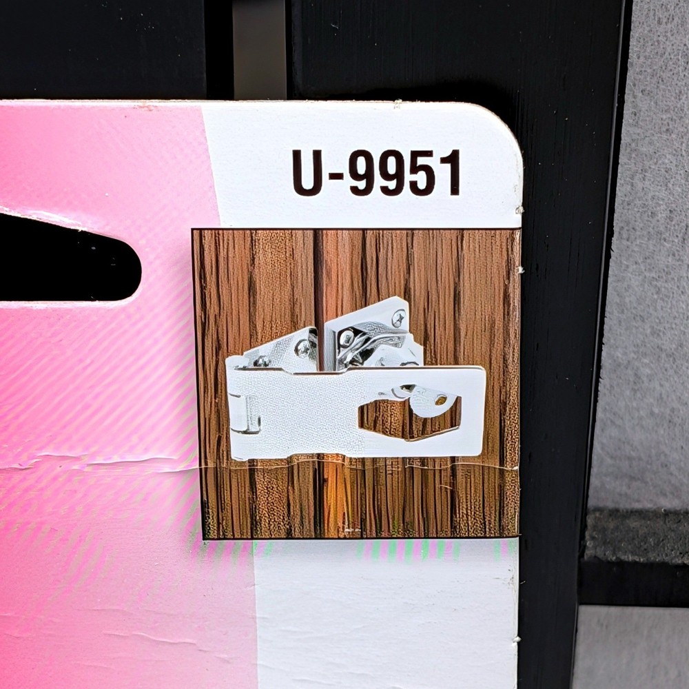Defender Security 4 Inch Keyed Hasp Cabinet Lock U9951 Silver