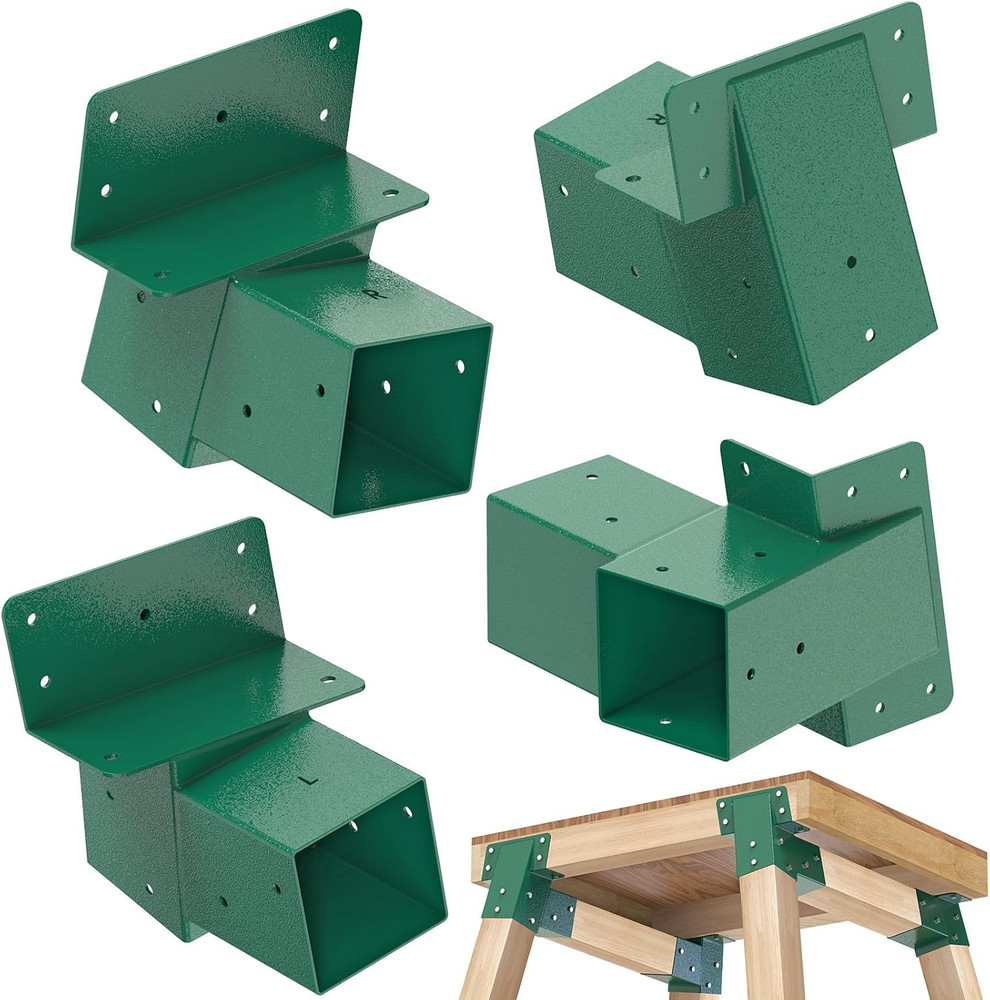 4Pack Deer Blind Brackets 4X4 Heavy Duty Deer Stand Bracket Compound Angle Brack