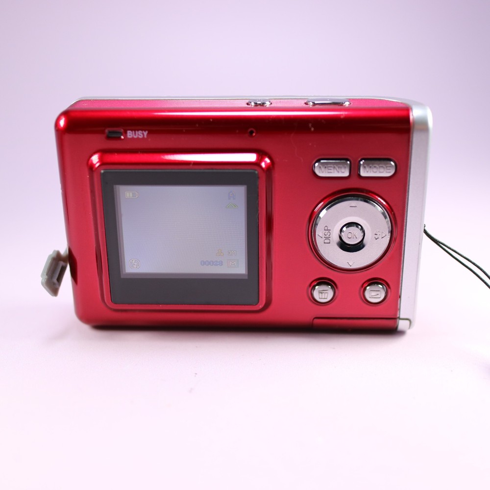 Technika SH-340T 3.1MP Compact Digital Camera Red Tested