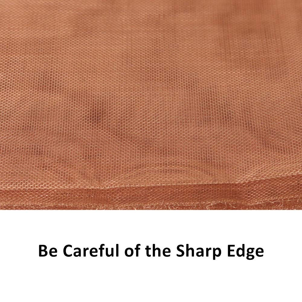 99.9% Pure Copper Wire 40 Mesh- 12.5" X 38" Dense Filter Screen Mesh