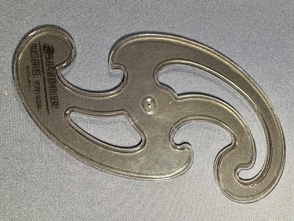 Lot Engineering Drafting Staedtler Curve Set As Found