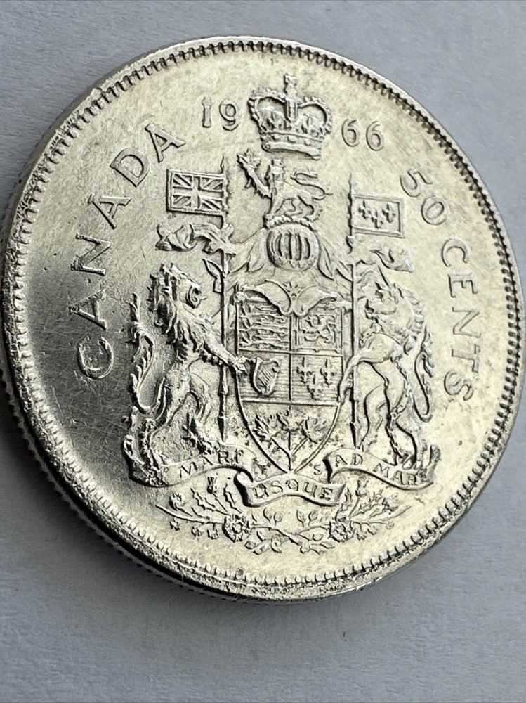 CANADA 1966 Silver Coin 50 Cents