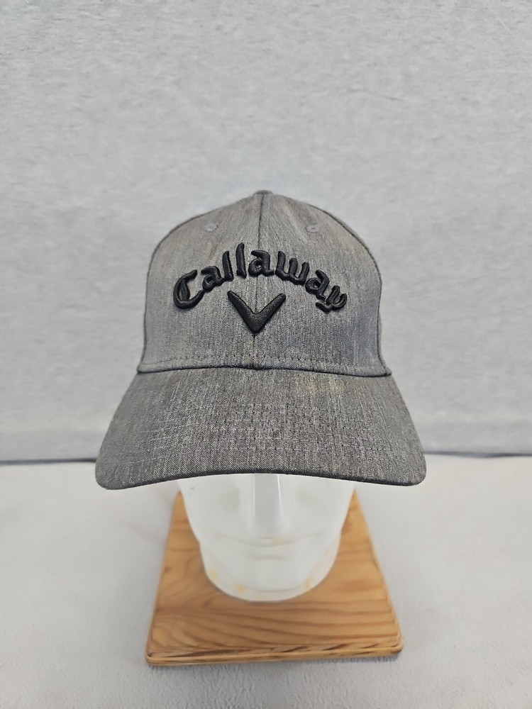Callaway Grey And Black Adjustable Hat Cap (4s1)