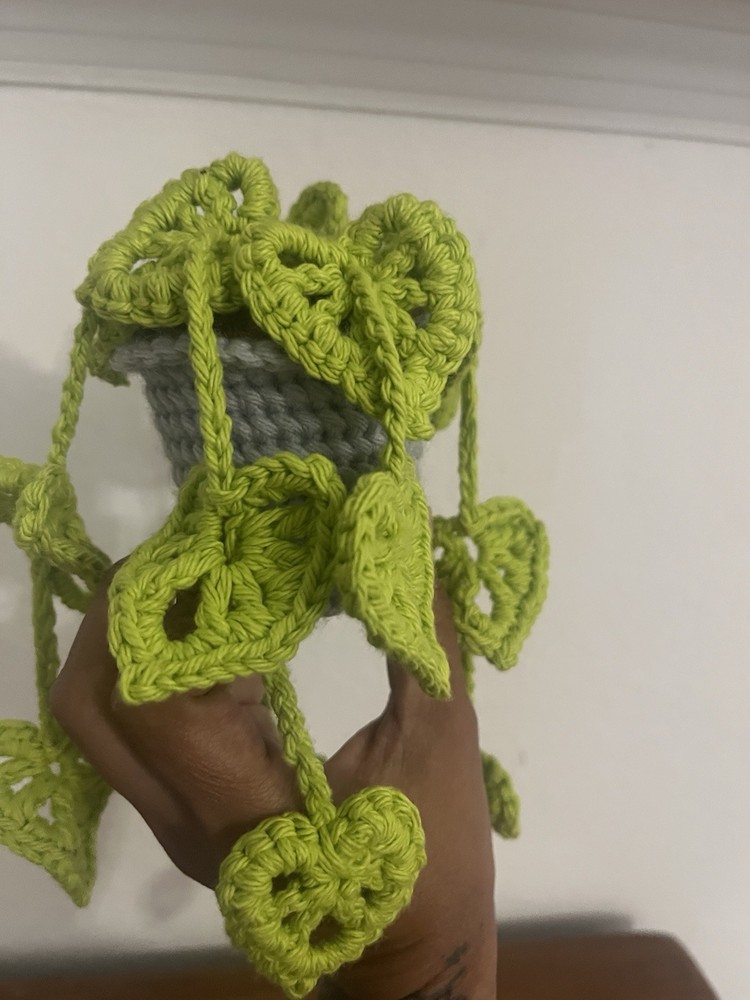Miniature Crocheted Vine Plant In A Pot