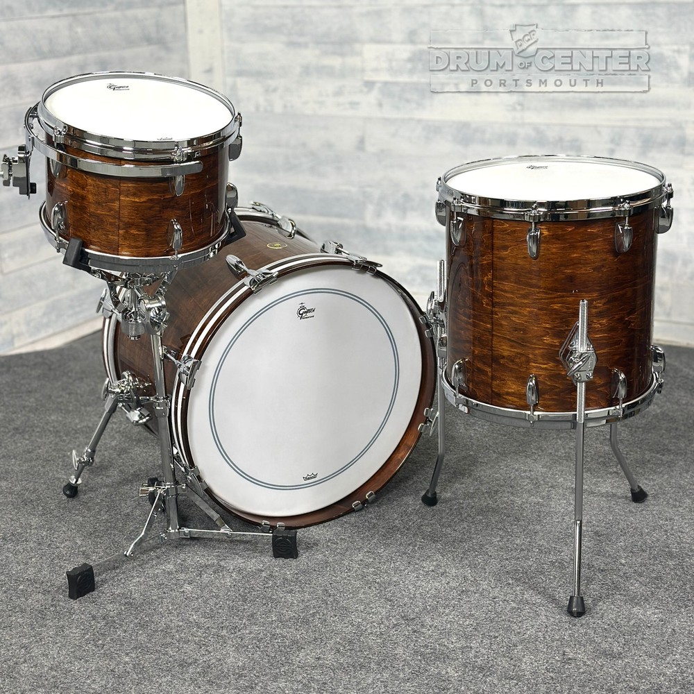 Gretsch USA Custom 3pc Drum Set Antique Maple Gloss
