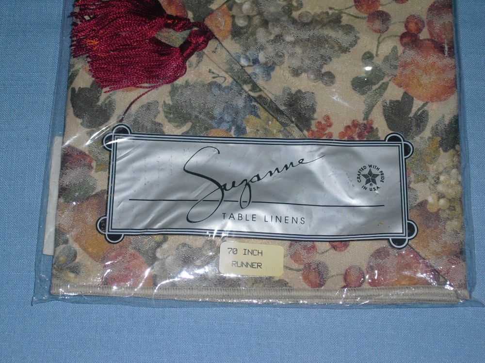 NEW Suzanne Table Runner 70" x 13" Cotton / Polyester