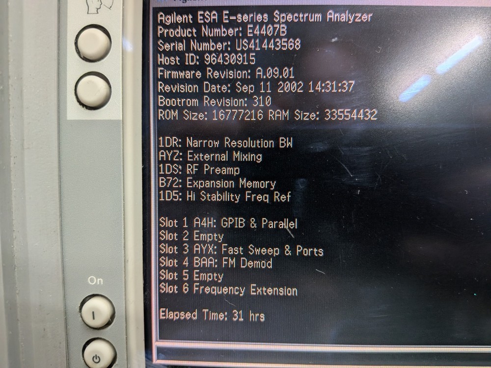 Agilent HP Keysight E4407B Spectrum Analyzer 26.9 GHz Loaded Add Custom Options!