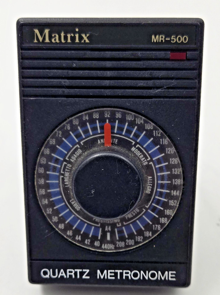Vintage Matrix MR-500 Quartz Metronome - Tested Working