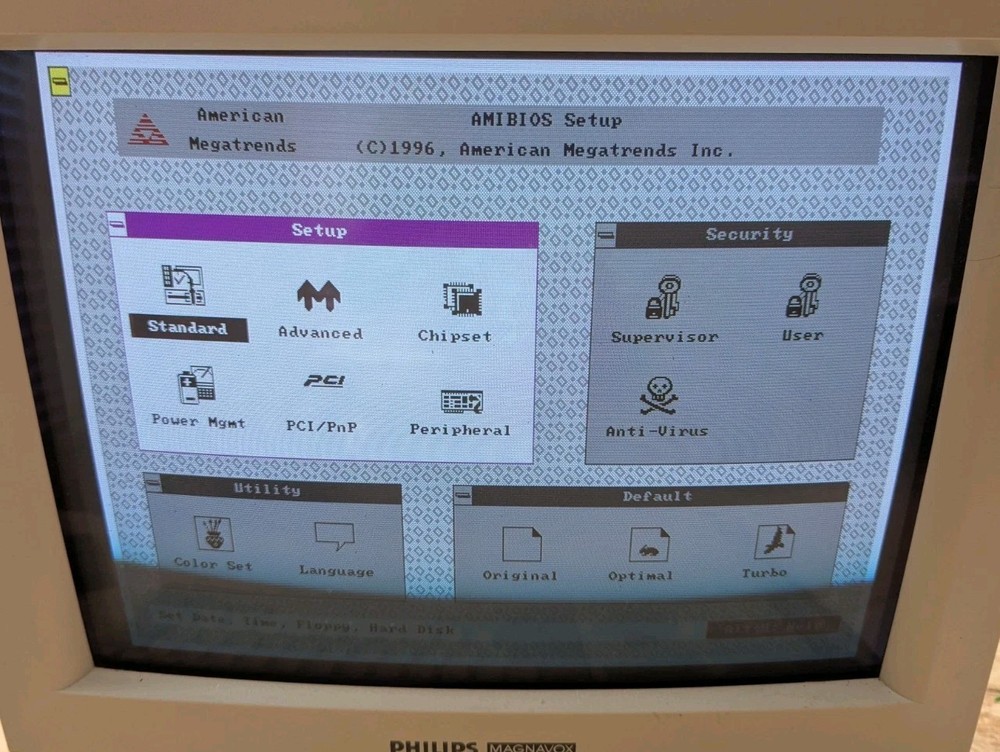 VINTAGE DESKTOP COMPUTER Tower A Open Tested See Pictures
