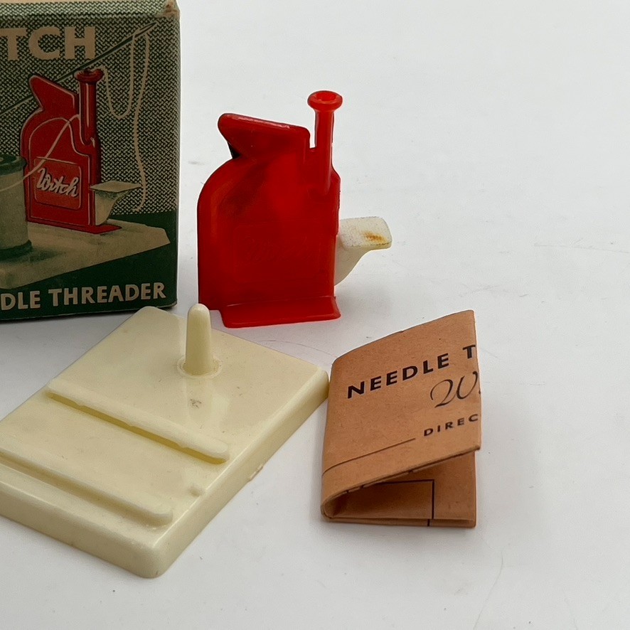 Vintage Witch Automatic Needle Threader w/ instructions & Box Germany Crafter