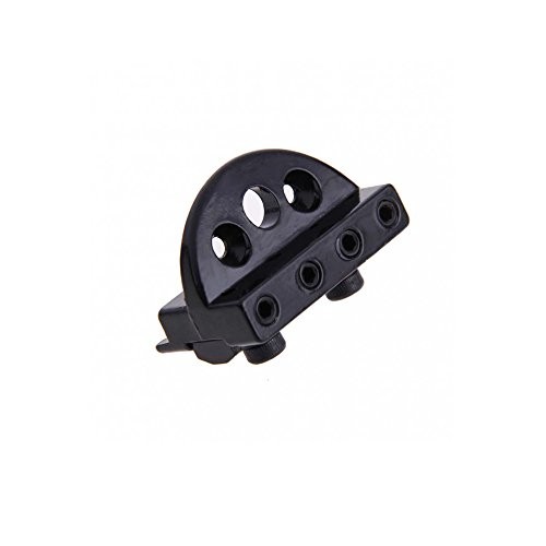 4 String Headless Guitar Bass Bridge Tailpiece System Fixed Hardtail Saddle