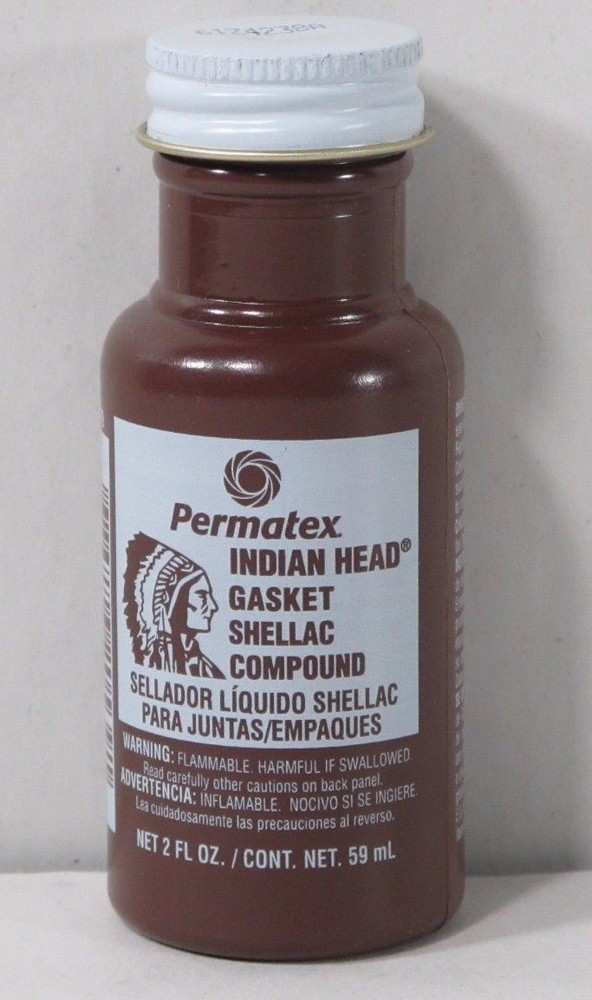Permatex 20539 Indian Head Gasket Shellac Compound 2oz Bottle