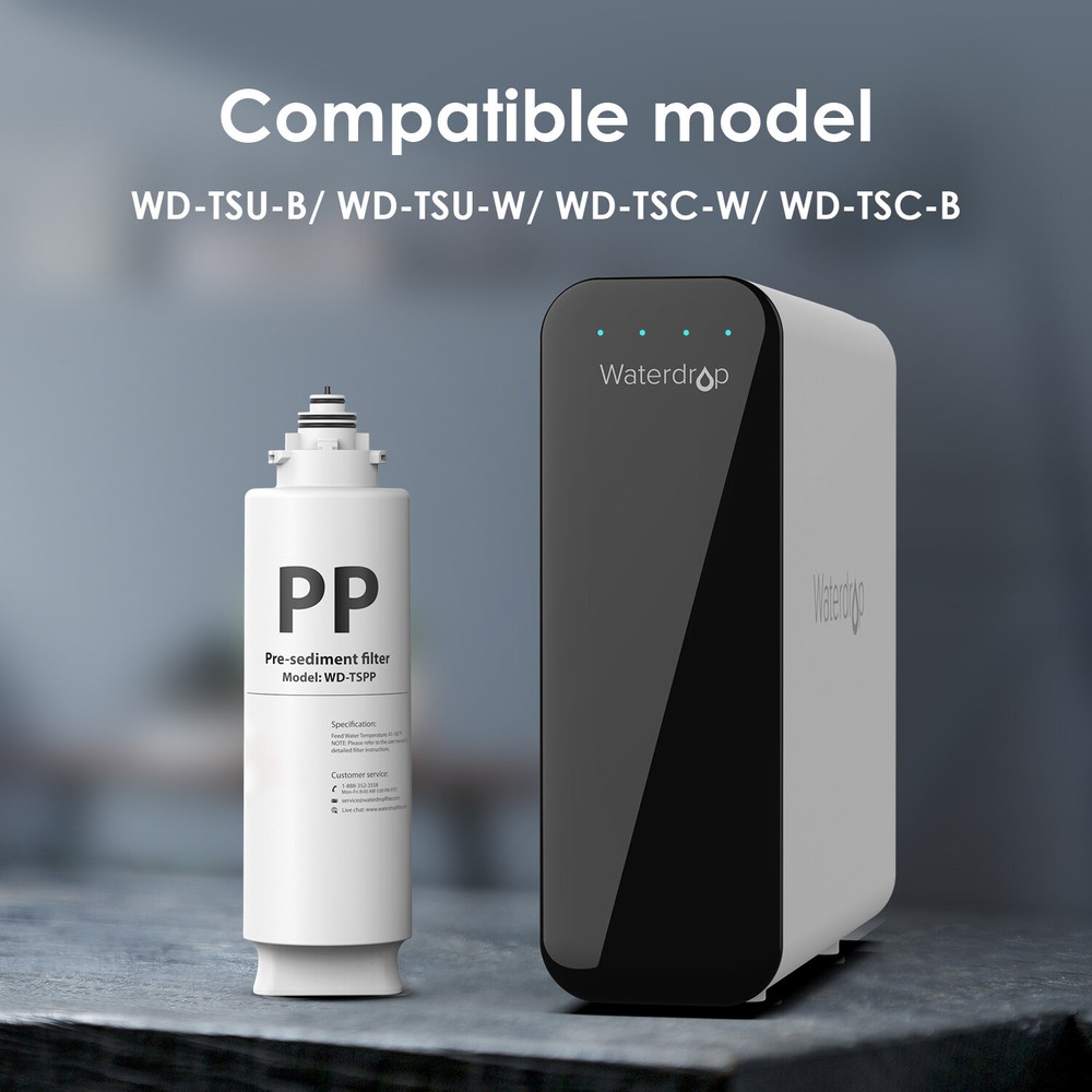 Waterdrop TSPP Under Sink Sediment Water Filter, Replacement TSU-W,1 Pack