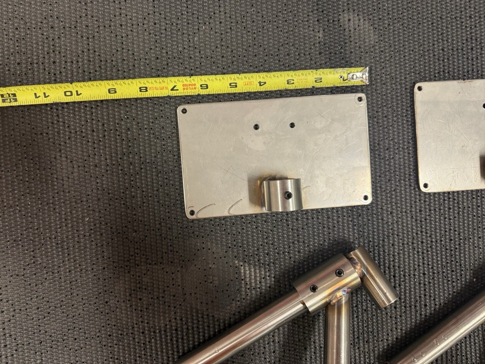 PAIR CUSTOM STAINLESS STEEL SPEAKER MOUNTS