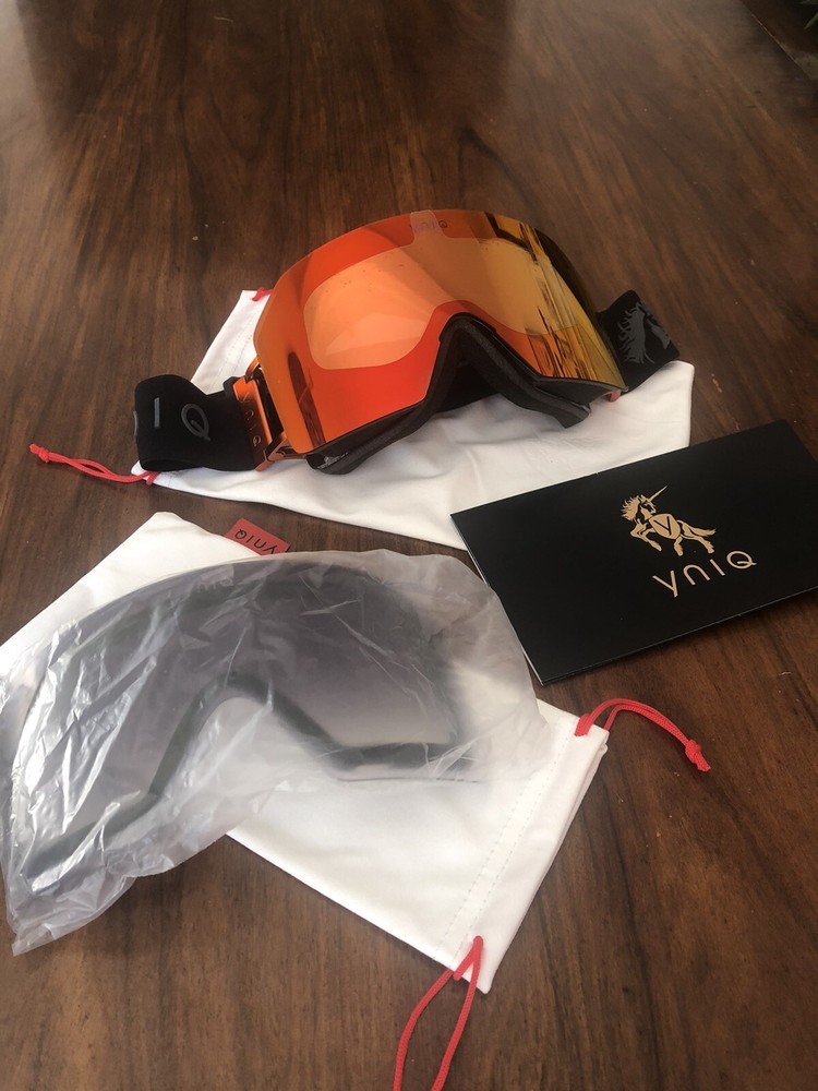 YNIQ Model Nine mirrored ski goggles Inferno (922)