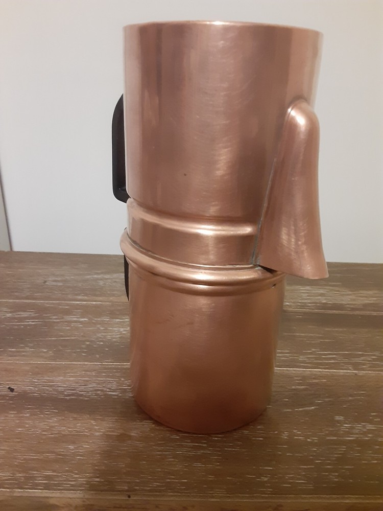 VTG.MCM COPPER 1 CUP COFFEE MAKER STACKED