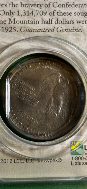 1925 Stone Mountain Commemorative Half Dollar (90% Silver)