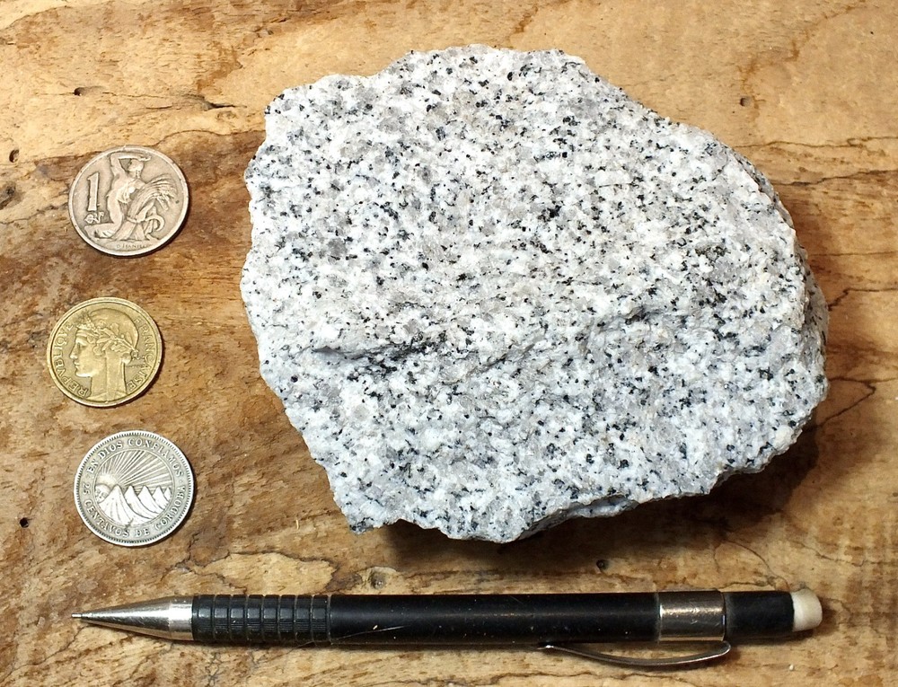 granite - teaching hand/display specimen of typical granite