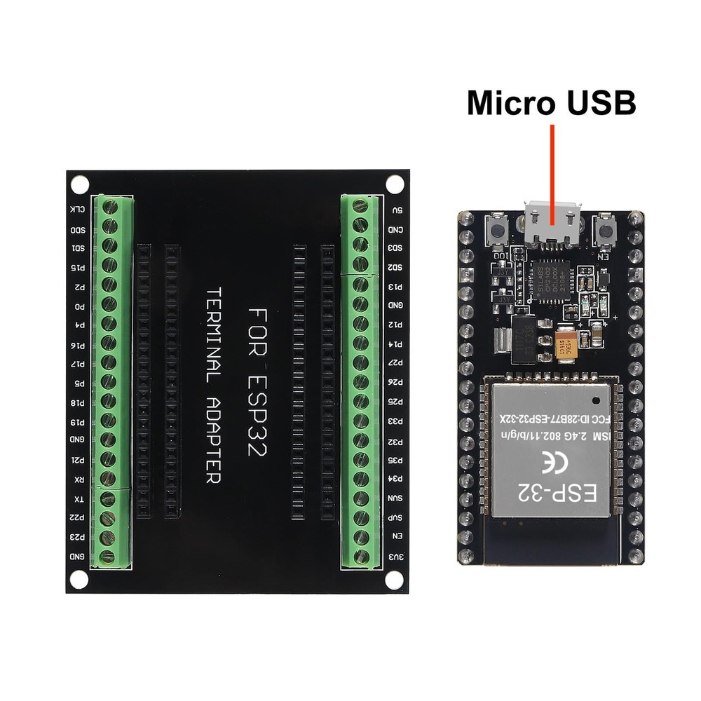 3 Set ESP32 Development Board 38Pin Narrow Version WiFi + Bluetooth Microcont...
