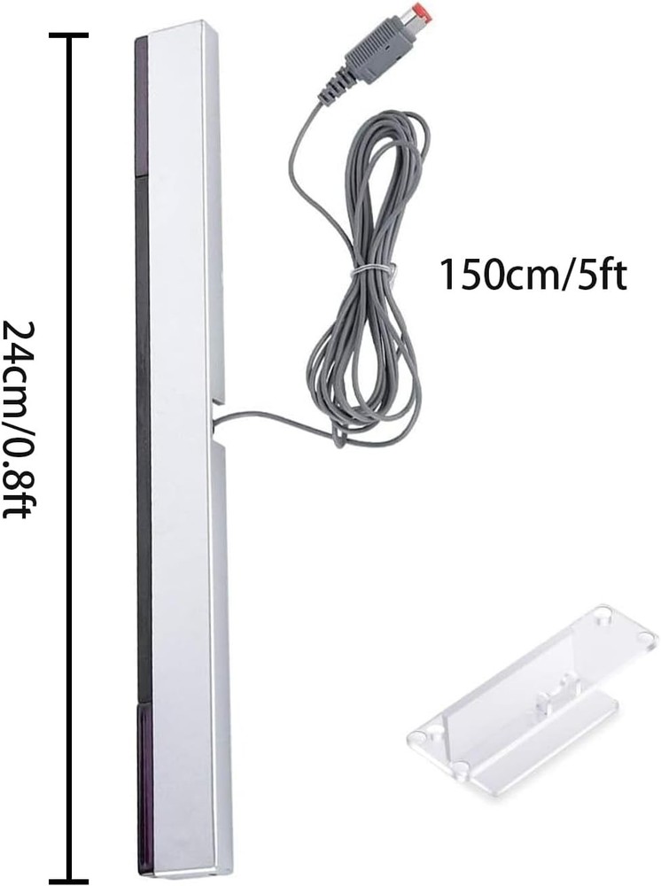 High-Sensitivity Wired Sensor Bar for Accurate Wii Motion Control - 3.15"