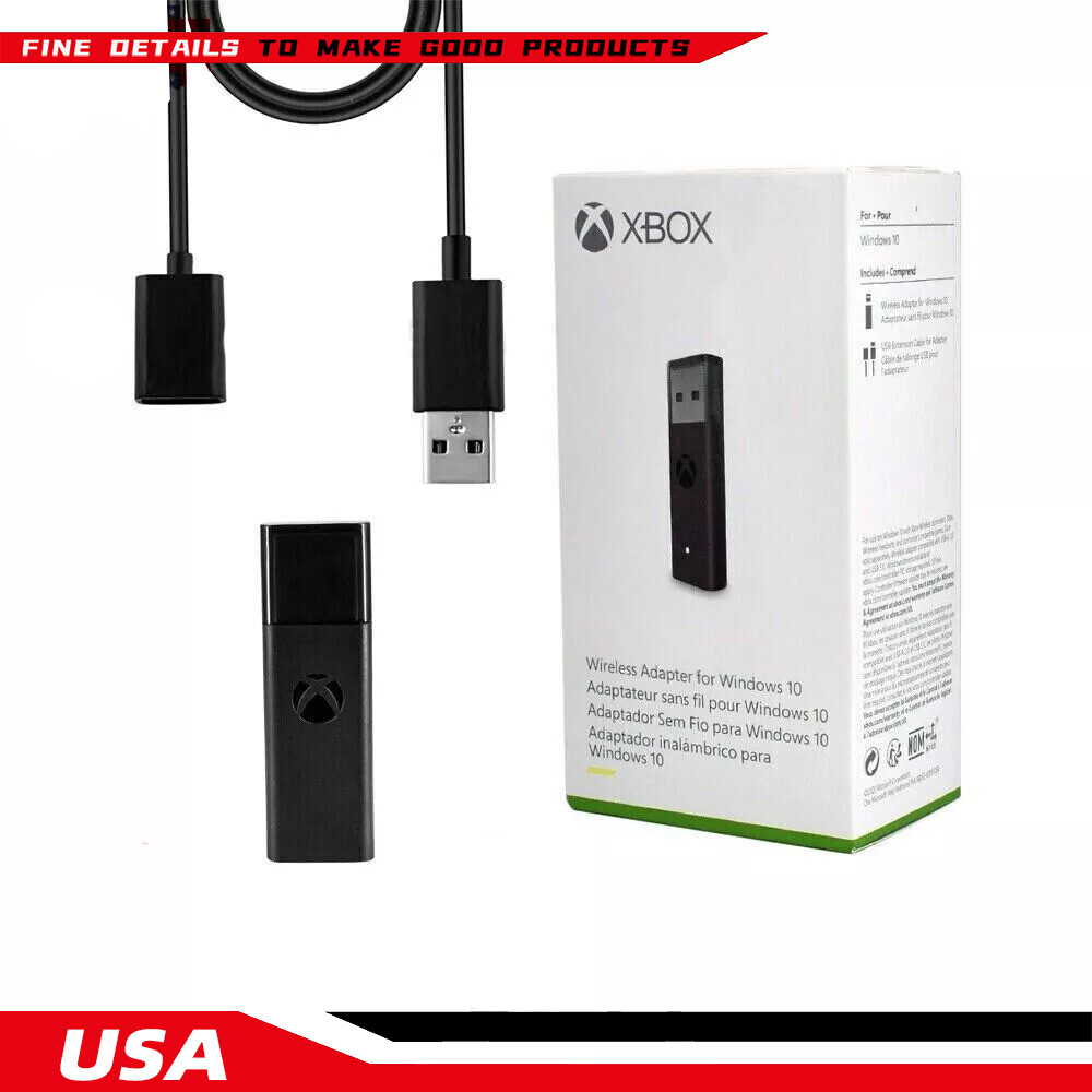 Official Wireless Xbox One Controller Adapter USB Receiver Microsoft Windows PC
