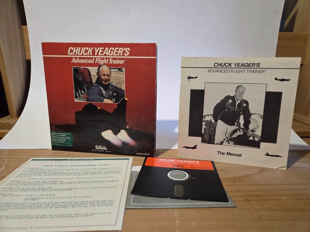 Electronic Arts EA Chuck Yeager's Advanced Flight Trainer IBM PC Tandy