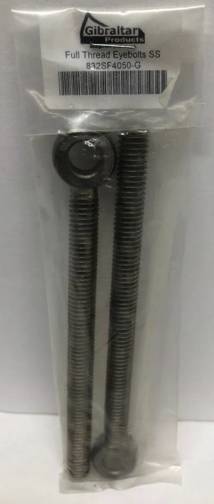 GIBRALTAR FULL THREAD EYEBOLTS SS 832SF4050-G
