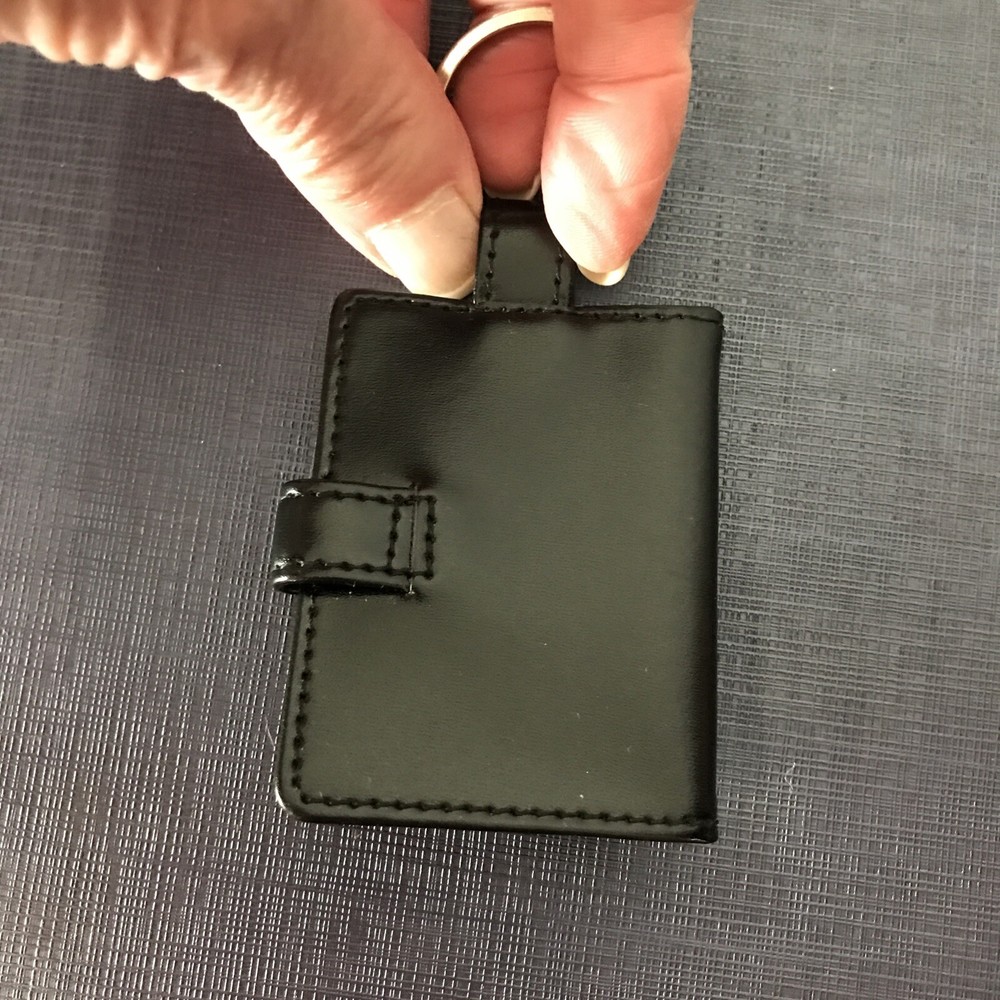 Le Cordon Bleu Luggage Tag Key Ring Leather Black