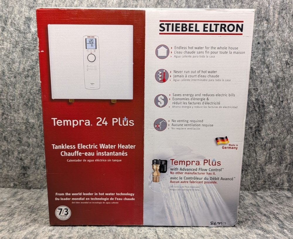 Stiebel Eltron Tankless Water Heater – Tempra 24 Plus – Electric, 24kW