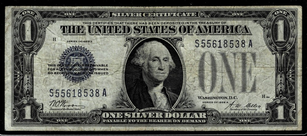 1928-A  $1 SILVER CERTIFICATE NOTE FINE