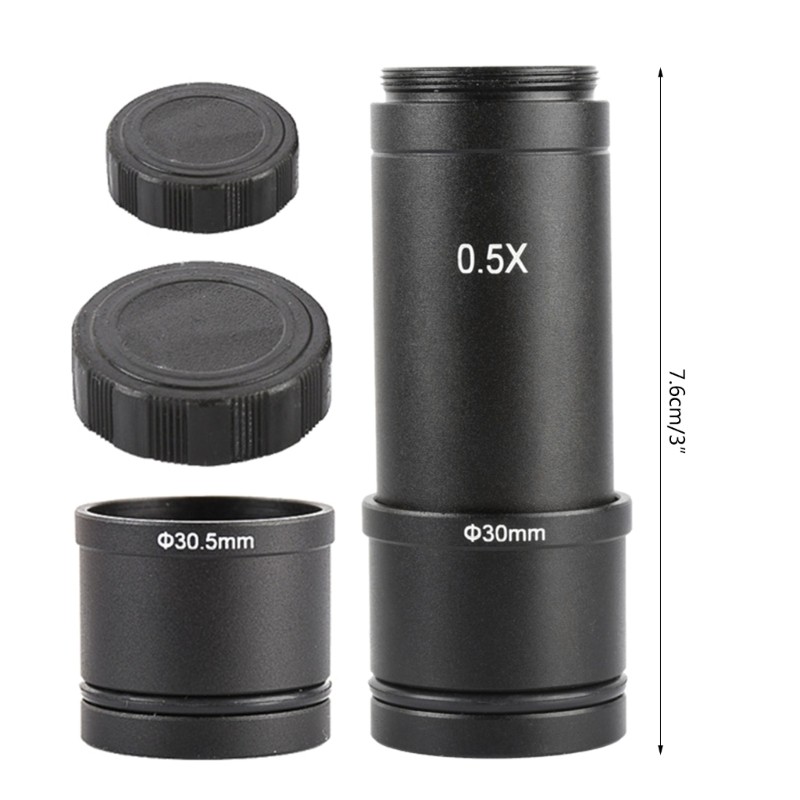 Focusable-Microscope Eyepiece C Mount Adapter Lens For Video Microscope Camera