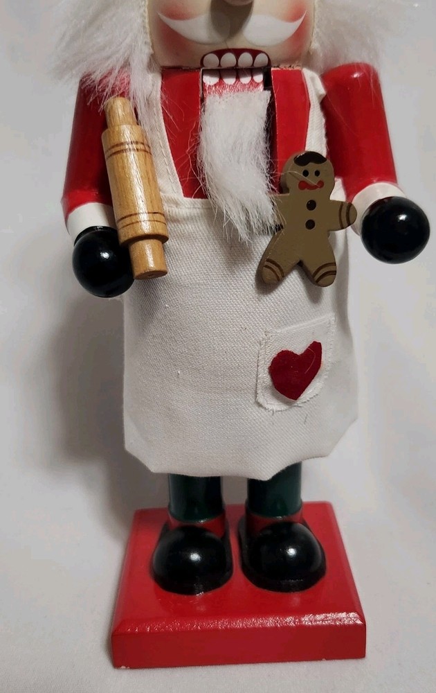 Wooden Christmas Chef, Baker, Cook Nutcracker 10"